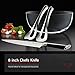 The Romantic Chef Professional ever sharp 8-inch Chefs Knife and 3.5-inch pairing knife. Kitchen Knives set. Cutlery.