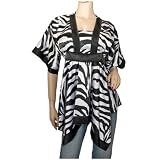 Plus Size Empire Waist Double layer Kimono Inspired Top