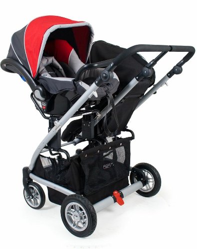 chicco double stroller red