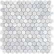CARRARA HEXAGON HONED MARBLE MOSAIC 1" CARRARA HEXAGON HONED MARBLE MOSAIC 1"