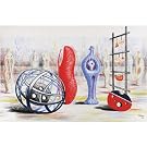 Henry Moore 'Sculptural Objects' School Print