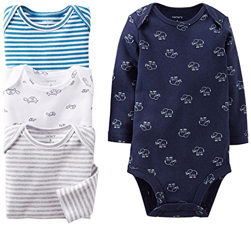 Carter's Baby Boys' 4 Pack Bodysuits (Baby) - Navy