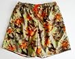 Big and Tall Mens Swim Trunks with Adjustable Elastic Drawstring Waist and Board Short Style Front, 2 Inseam Slit Pockets and Side Cargo Pocket. Mesh Lined. Camo Floral Print in Sizes XL - 4XL