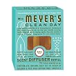 Mrs. Meyer's  Scent Diffuser Refills, Basil, .71-Ounce Bottles (Pack of 3)