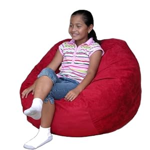 2-feet Cinnabar Cozy Sac Bean Bag Chair Love Seat