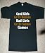 GOOD GIRLS GO TO HEAVEN BAD GIRLS GO TO SAINTS GAMES NAUGHTY DEVILISH LADY T SHIRT je...