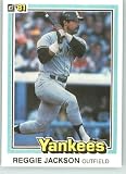 1981 Donruss #348 Reggie Jackson - New York Yankees (Baseball Cards)
