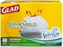 Glad Drawstring Odor Shield Tall Kitchen Bags, 13 Gallon, 40-Count Bags, (Pack of 4)