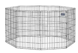 Midwest Black E-Coat Exercise Pen, 24 Inches by 36 Inches