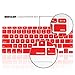 iBenzer MKC01RD Macaron Series Keyboard Cover for MacBook Pro 13