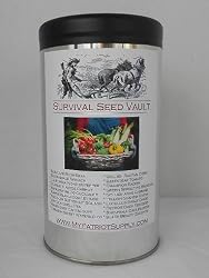 Survival Seed Vault - Heirloom Emergency Survival Seeds - Plant a Full Acre Crisis Victory Garden - 20 Easy-to-grow Varieties