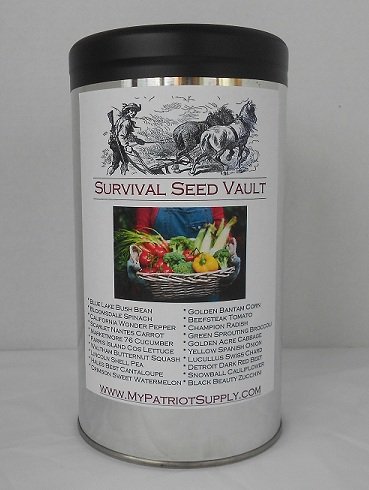 Survival Seed Vault - Heirloom Emergency Survival Seeds - Plant a Full Acre Crisis Victory Garden - 20 Easy-to-grow Varieties