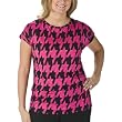 Limited Edition Plus Houndsooth Modal Tee - Pink
