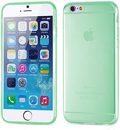 CImpress iPhone 6 Case Soft Flexible Extremely Slim Thin Transparent Skin for Apple 4.7 inch iPhone 6, Include a free touch Pen, Green