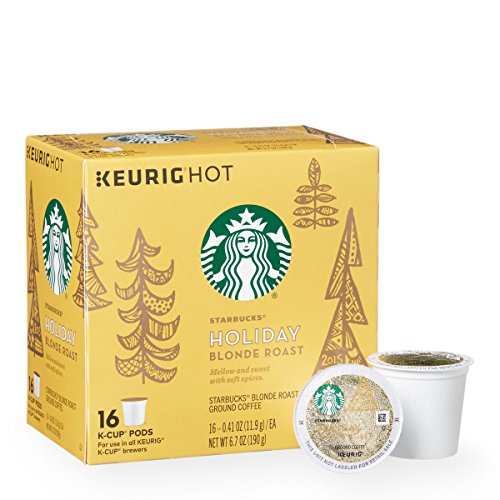 Starbucks Holiday Blonde Roast Keurig K-Cups (Pack of 1 - 16 Count)