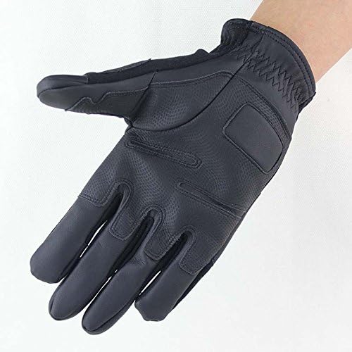 Fashionbuygo 1 Pair Fashion Women Men's Special Ops Outdoor Sports Men Women Full Finger Military Tactical Airsoft Hunting Cycling Bike Black Camel Green (Black, XL)