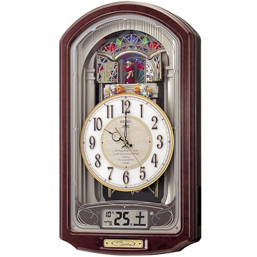 SEIKO CLOCK (セイコークロック) 掛け時計 ウエーブシンフォニー 電波時計 ツイン・パ からくり RE556B