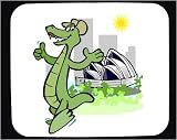 Decorated Mouse Pad with Australia, "Sydney Opera House", "Australia Day", anthromorphism, jaunty, crocodile, Sydney