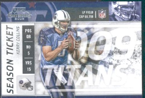2009 Playoff Contenders Football Card # 97 Kerry Collins Tennessee Titans Mint Condition NFL Card- Shipped In Protective ScrewDown Display Case!