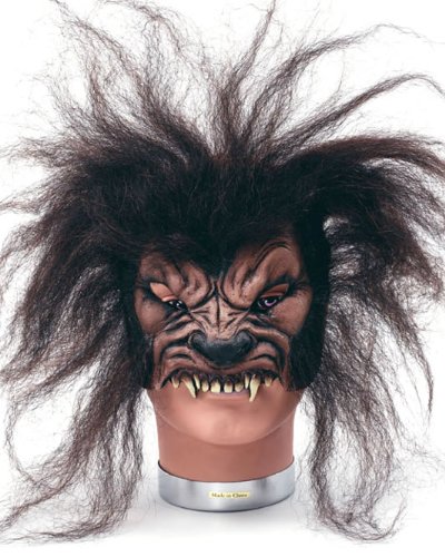 Imagen principal de Brown Werewolf Wolfman Half Face Mask (máscara/ careta)