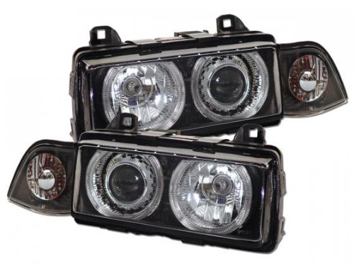 FK Automotive FKFS017-1 Angel Eyes Scheinwerfer passend f&uuml;r BMW 3-er Coupe (Typ E36) Bauja Preisvergleich