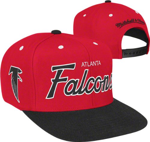 Mitchell & Ness Atlanta Falcons 2 Tone Script Snapback Hat Adjustable