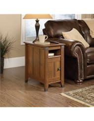 Sauder Carson Forge Side Table, Washington Cherry Finish