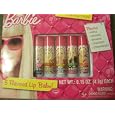 Barbie Be Glamorous 5 Piece Flavored Lip Balm Set