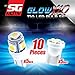 SG Motiv T10 LED Bulb 10pcs 5smd + 8smd Xglow X10 lights W5W 194 168 2825 Car Truck or Motorcycle (White)