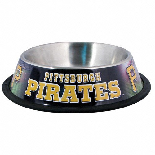 Pittsburgh Pirates Stainless Steel Dog Bowl Picture