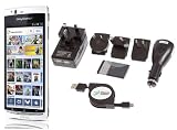 UltimateAddons Worldwide Travel Charger Kit with Emergency Battery for Sony Xperia Arc S including 1.8 Metre Retractable USB Cable