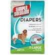 Simple Solution Fashion Disposable Diapers, Extra Large, 12-Count