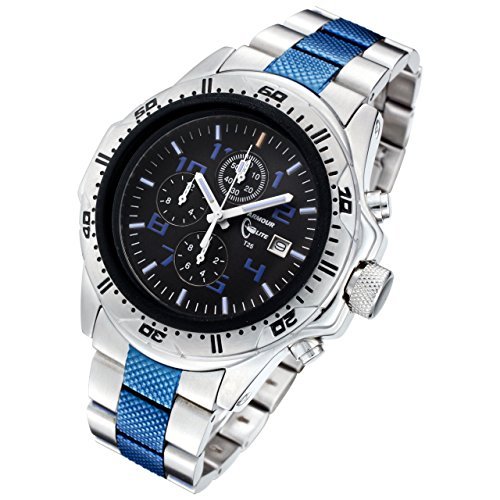 Armourlite-ShatterProof-Scratch-Resistant-High-Impact-Glass-Police-Blue-Edition-H3-Tritium-100m-Watch