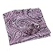 EEF7B01-05 Multi Paisley Hanky Microfiber Pocket Square Cufflinks Set By Epoint