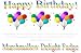 Birthday Balloons Marshmallow Delight Fudge Box