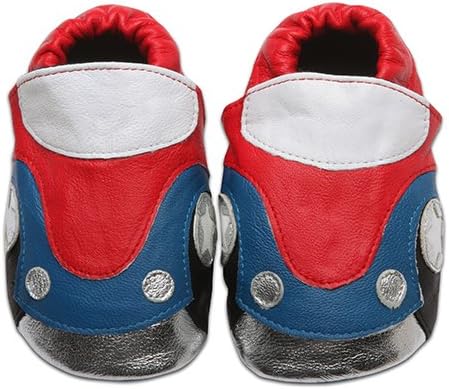 Soft Leather Shoes (Small, Red Cars)