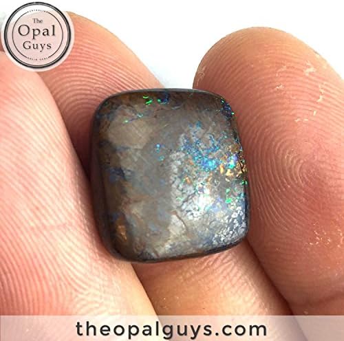 14.7CT Green Glittering Dark Bodied Australian Boulder Opal, Loose Unset Natural Gem