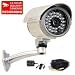 VideoSecu Day Night Vision Outdoor Weatherproof Security Camera 1/3" SONY Super Had CCD 420TVL 28 Infrared Leds 3.6mm Wide Angle Lens with Power Supply and Cable 1OT