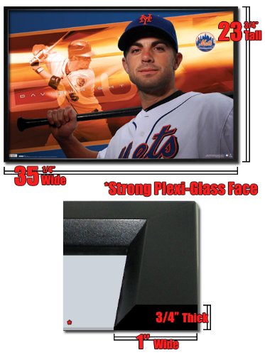 Framed New York Mets Poster Dave Wright Baseball Fr4889