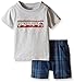 Quiksilver Baby Boys' Jersey Tee and Plaid Shorts Set