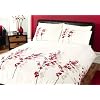Dreams 'n' Drapes, Oriental Flower Quilt Set Red, King