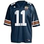 adidas Auburn Tigers #11 Navy 2005 Sugar Bowl Replica Football Jersey