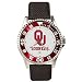 Oklahoma Sooners Suntime Competitor Poly/Leather Band Watch - NCAA College Athletics