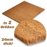 Produkt-Bild: Fu&szlig;abtreter - 40x60 cm - aus nat&uuml;rlichem Kokos, 24mm - umweltfreundlicher nat&uuml;rlicher Schmutzstopper f&uuml;r Innen- und Aussenbereiche