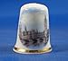 Porcelain China Collectable Thimble - Houses of Parliament London - Free Gift Box