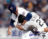 Nolan Ryan and Robin Ventura Autographed Fight 8x10 Photograph