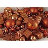 Vickerman 125-Piece Ornament Set, Burnish Orange