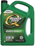Quaker State 550038290 Advanced Durability 5W-20 Motor Oil (SN/GF-5) 5qt jug