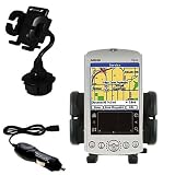 Garmin iQue 3600 Auto Cup Holder with Car Charger - Uses Gomadic TipExchange