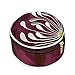 Travel Jewelry Case - Embroidered Chrysanthemum (Raspberry)